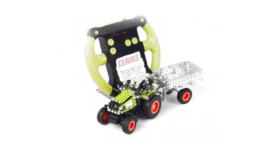 Tronico Micro Series - Claas Axion 850 with Trailer - Infra Red Controlled - 588 Parts - DIY Metal Kit T9501