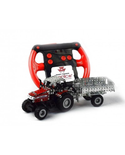 Tronico Micro Series - Massey Ferguson 7600 with Trailer - Infra Red Controlled - 544 Parts - DIY Metal Kit T9541
