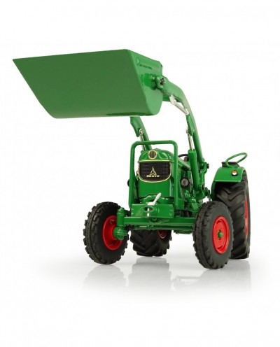 Universal Hobbies 1/32 Scale Deutz hr D60 05 - 2 WD with Front Loader Tractor Diecast Replica UH5254