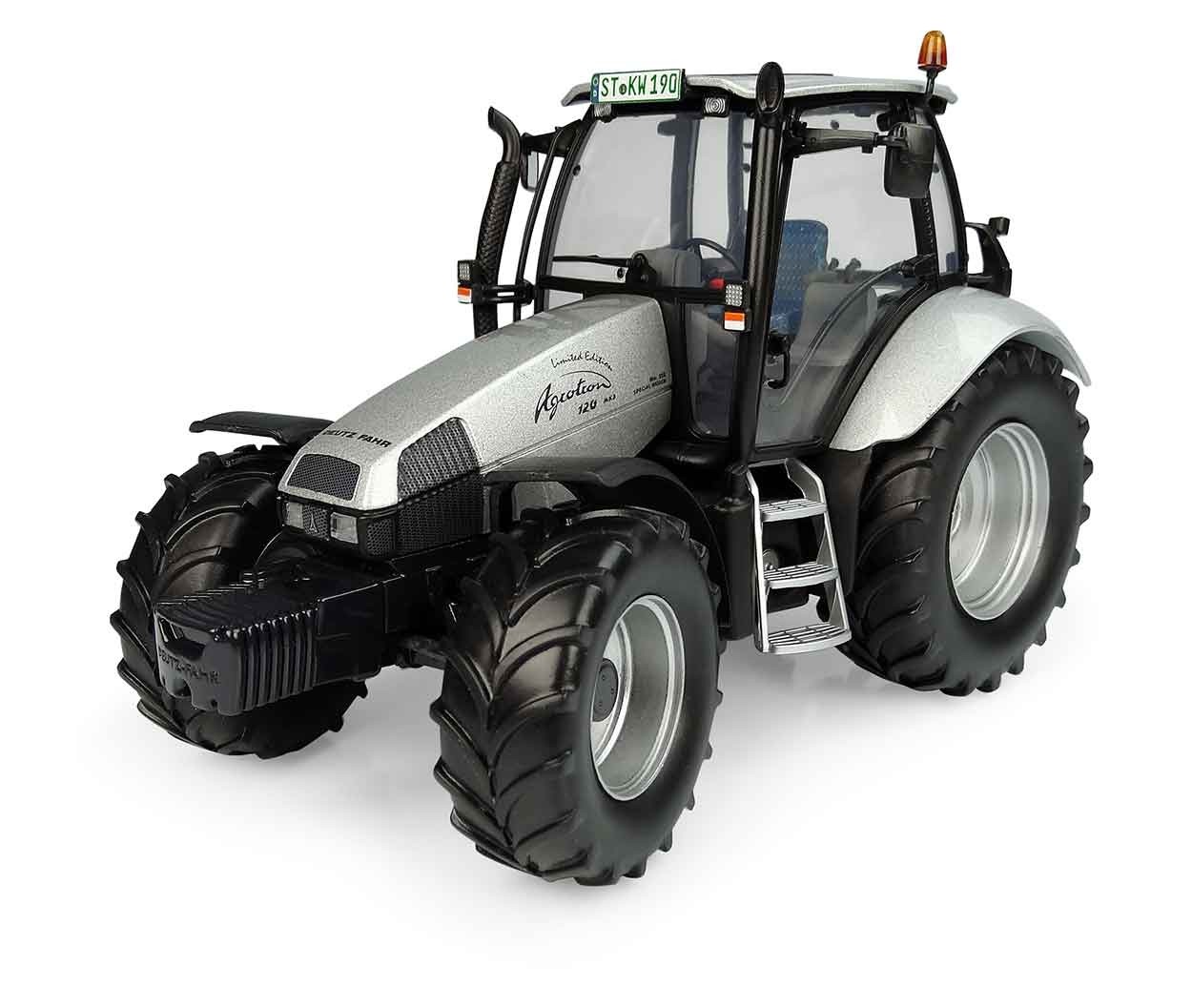 Universal Hobbies 1/32 Scale Deutz-Fahr Agrotron 120 MK3 Silver Limited  Edition Tractor Diecast Replica UH5396