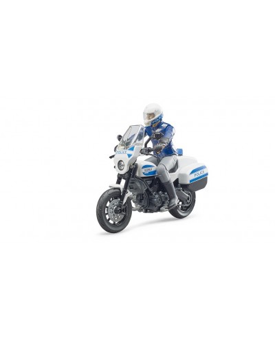 Bworld Scrambler Ducati Police motorbike w Policeman