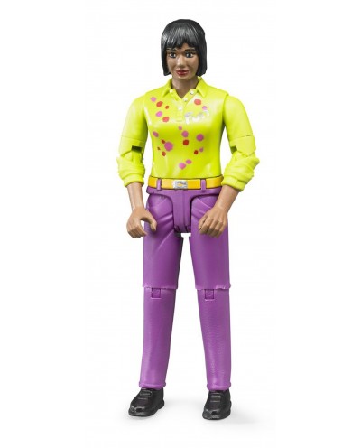 Bruder Toys 60403 Woman, medium skin, pink jeans scale 1/16