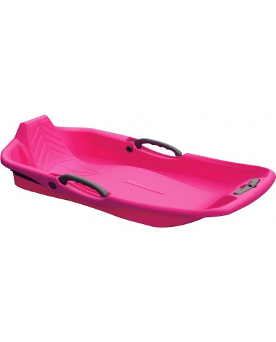 Belli Pink Snow Sled 1 seat with Brake and Handle Cord for Kids BE80320