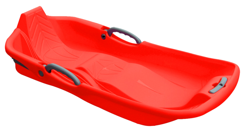 2 seats snow sled - red
