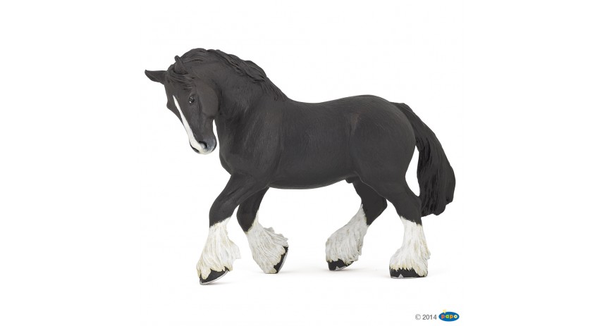 BLACK SHIRE HORSE