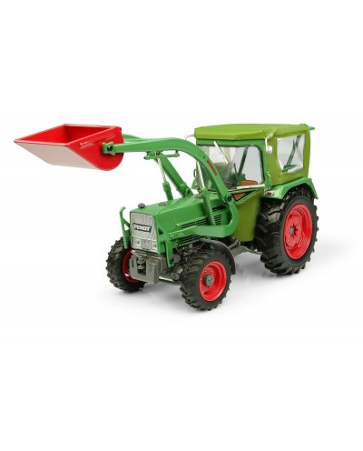 Universal Hobbies 1/32 Scale Fendt Farmer 5S - 4WD with Peko's Cabin and BAAS' Front Loader Tractor Diecast Replica