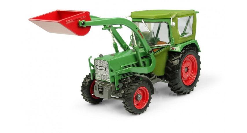 Universal Hobbies 1/32 Scale Fendt Farmer 5S - 4WD with Peko's Cabin and BAAS' Front Loader Tractor Diecast Replica