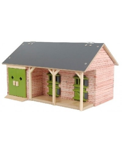 Horse stable 2 boxes & equipment - Green - NEW