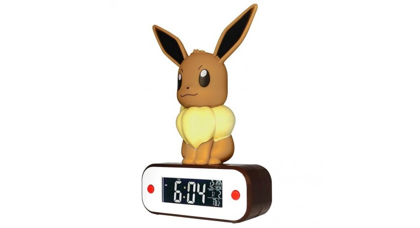 TEKNOFUN LED Lamp Alarm Clock - Eevee, Multicolore : : Jeux et  Jouets