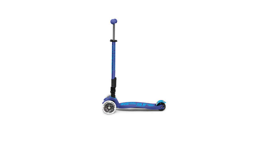 Micro Kickboard MMD099 Maxi Deluxe Foldable Led Scooter - Navy Blue