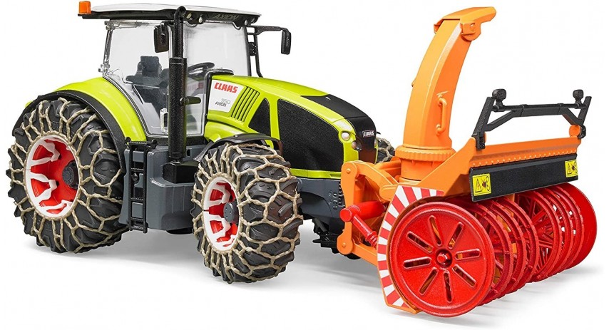 Bruder Toys 03017 Claas Axion 950 with snow chains and snow blower Scale 1:16