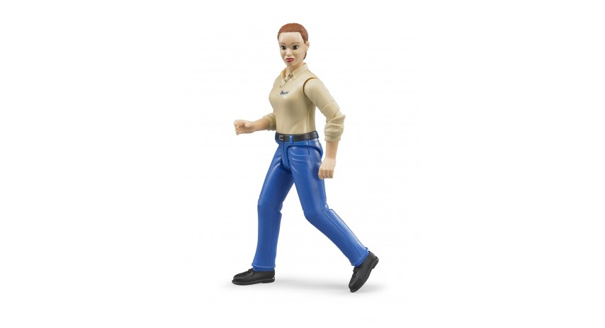 Bruder Toys 60408 bworld Woman - light skin - blue jeans