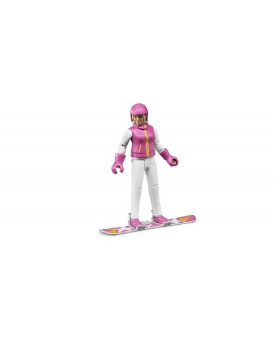 Bruder Toys 60420 bworld Snowboarder (female) with accessories