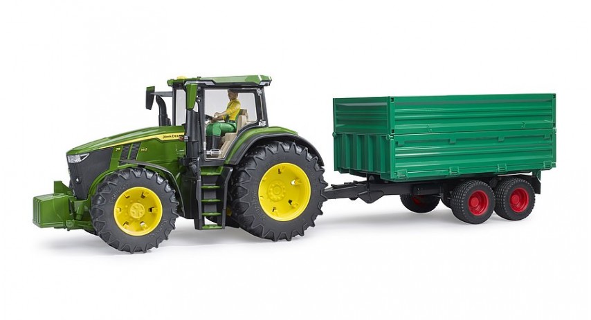 Bruder 02010 Green Trailer w/ Removable Top scale 1/16
