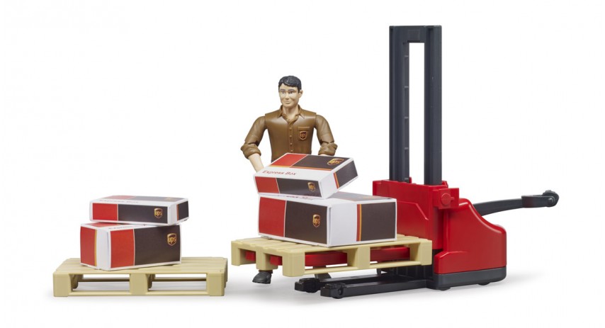 Bruder Toys 62210 UPS transport logistics set with character