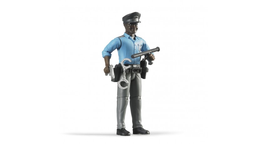 Bruder Toys 60051 Policeman Dark Skin Accessories