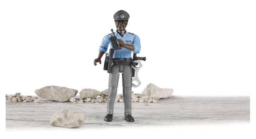 Bruder Toys 60051 Policeman Dark Skin Accessories