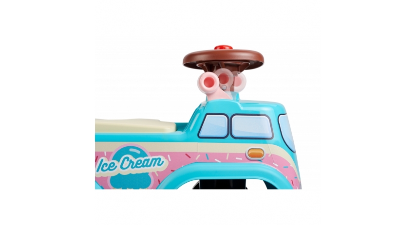 Falk Ice Cream Truck Ride-on and Push-along Vehicle Toy with accessories, +1.5 years FA708