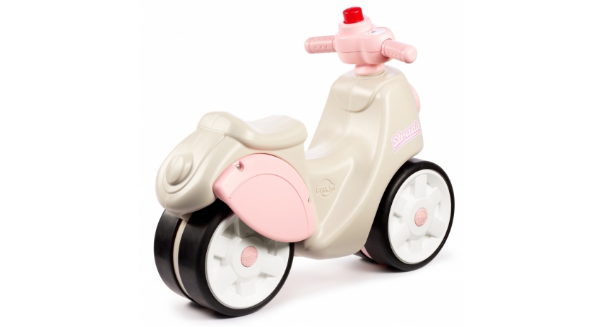 Falk Toddler Strada Scooter Toy, Ride-On Motocycle with Silent Wheels, Directional Handlebars, and Horn +1.5 years FA802S