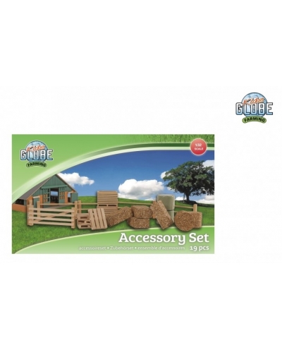 Kids Globe 1:32 Scale 19 pieces Accessory Set for Cow Stable and Horse stable Toy KG610253