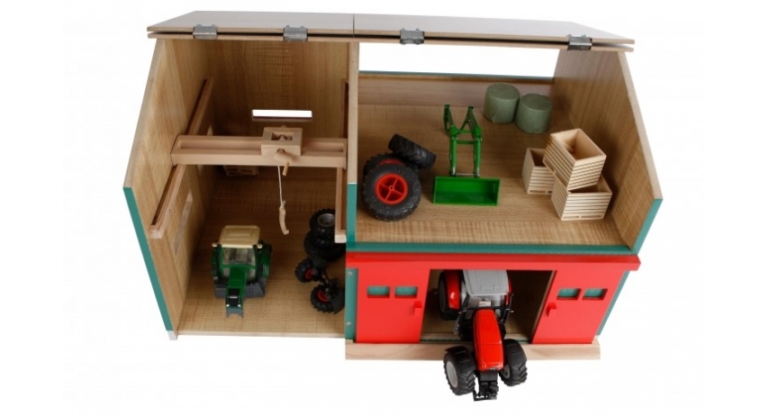 Kids Globe 1:32 scale Wooden Workshop Toy with Storage KG610816