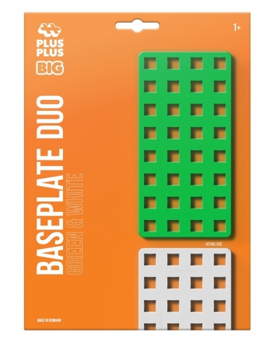PlusPlus 05060 BIG Baseplate Duo - Green & White - DIY Kit