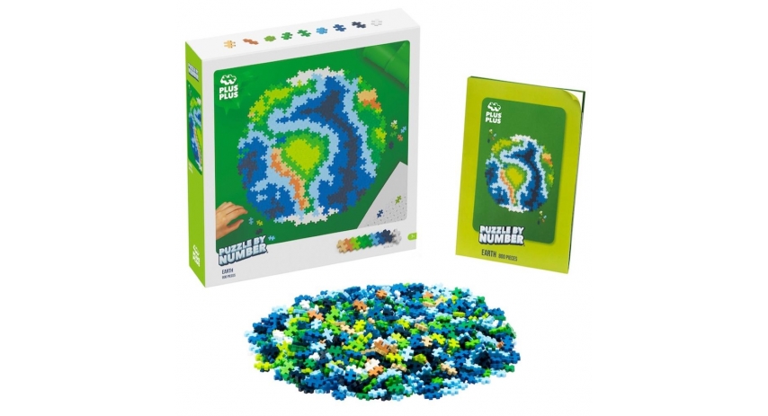 PlusPlus 05104 Puzzle by Number? - 800 pc Earth - DIY Kit