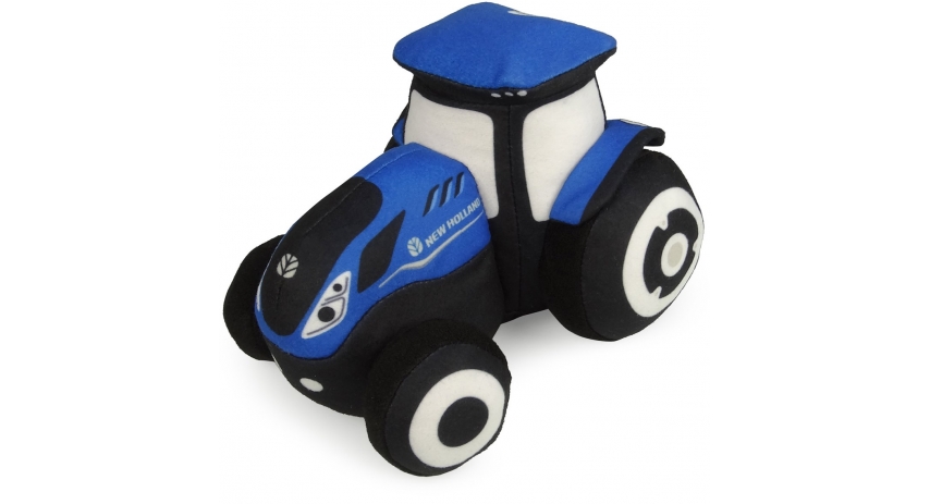 UH Kids Blue New Holland T7 Tractor - Small size - Plush Toy UHK1156 - New