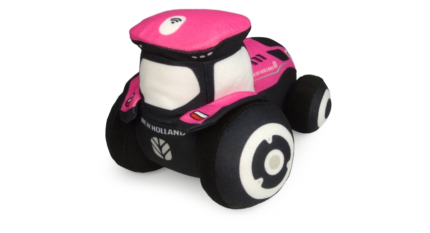 UH Kids Pink New Holland T7 Tractor - Small size - Plush Toy UHK1157 - New