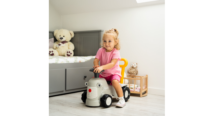 Toddler Push Walker Ride-on Toy Ferguson Tractor with Storage Compartment & Horn for Ages 1-3 FA951