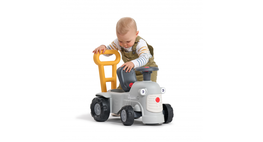Toddler Push Walker Ride-on Toy Ferguson Tractor with Storage Compartment & Horn for Ages 1-3 FA951