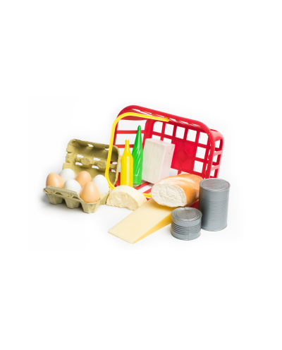 Basket of 15 assorted Food, Play Food Set, Daycare-Preschool Educational Toys for Toddlers/Kids from +3 years LAP53833