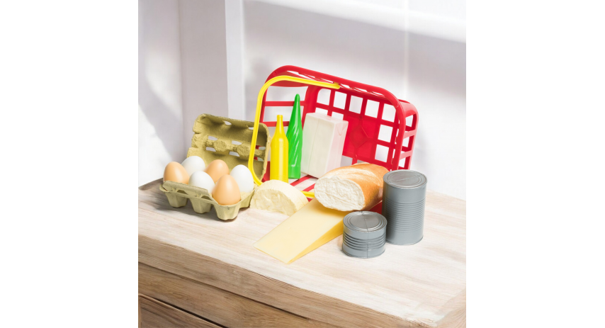 Basket of 15 assorted Food, Play Food Set, Daycare-Preschool Educational Toys for Toddlers/Kids from +3 years LAP53833