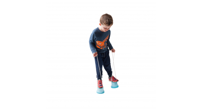 Set of 3 Pairs Kids Innovative Balance Stilts, Plastic Walking Buckets with Ropes for Kids Age 3+ LAP42962