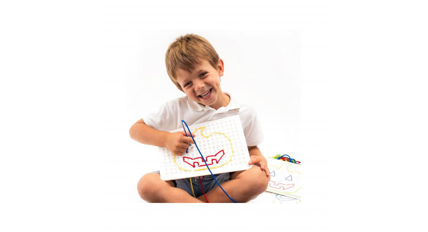Kids String Art Lacing Board Craft Kit for Early Learning Creativity Ages 3+ LAP40365