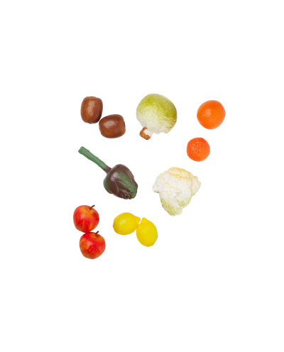 Winter Fruits & Vegetables r Play Food Set, 11-pieces Realistic Pretend Food Toys for Toddlers Ages 2+ LAP41048