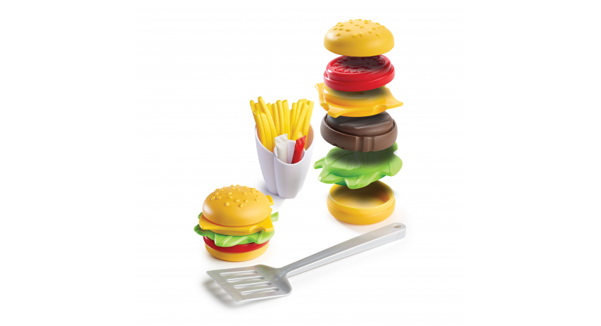 Food Truck Vehicle Toy, with Barbecue Trailer and Chief cook accessories, Push Ride-on Toy for Toddler +1 year FA707C