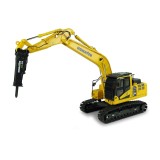 Universal Hobbies 1/50 Scale Komatsu PC210LC-11 with hammer drill Excavator Diecast Replica UH8140