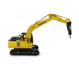 Universal Hobbies 1/50 Scale Komatsu PC210LC-11 with hammer drill Excavator Diecast Replica UH8140