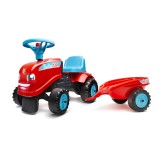 Red Toddler Tractor with Trailer and 2 sets of stickers, Ride-on and Push-along +12 months FA200B