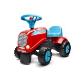 Red Toddler Tractor with Trailer and 2 sets of stickers, Ride-on and Push-along +12 months FA200B