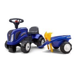 New Holland Tractor W/Trailer, Rake & Shovel, Stickers for Toddlers 1-3 Y FA280C