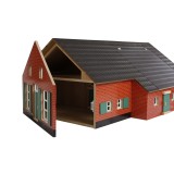 Wooden Farmhouse Toy Dollhouse
