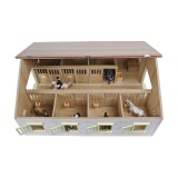 Wooden pink stable toy