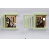 Wooden pink stable toy