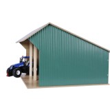 Kids Globe 1:32 Scale Big Wooden Farm shed Toy for 3 tractors - Large Size KG610193