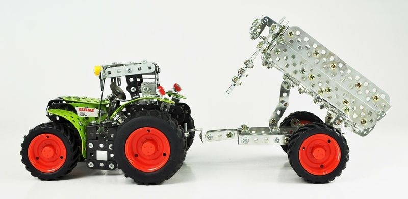 Tronico Mini Series Claas Arion 430 Tractor with Trailer - 700 Parts - DIY Metal Kit T10011