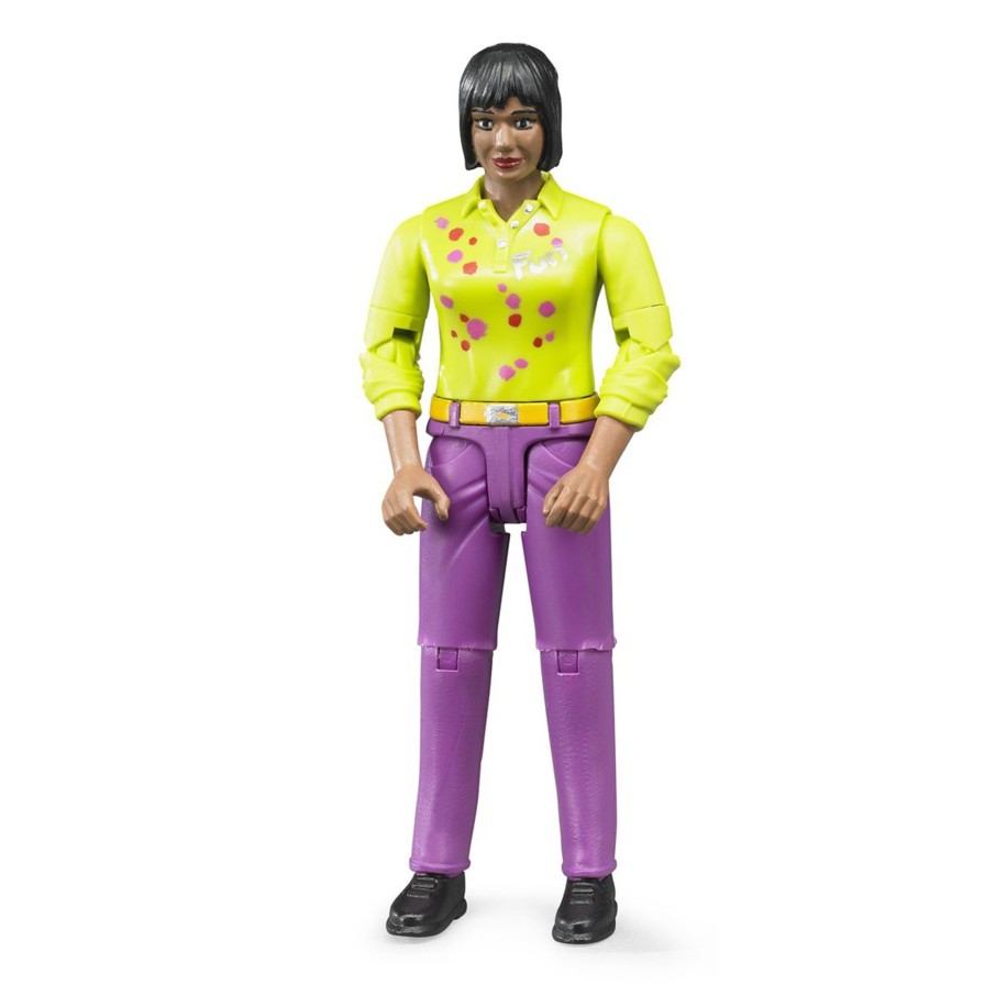 Bruder Toys 60403 Woman, medium skin, pink jeans scale 1/16