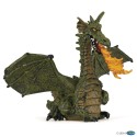 Papo 39025 Character GREEN WINGED DRAGON WITH FLAME - Figurine
