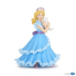 BLUE PRINCESS WITH CAT